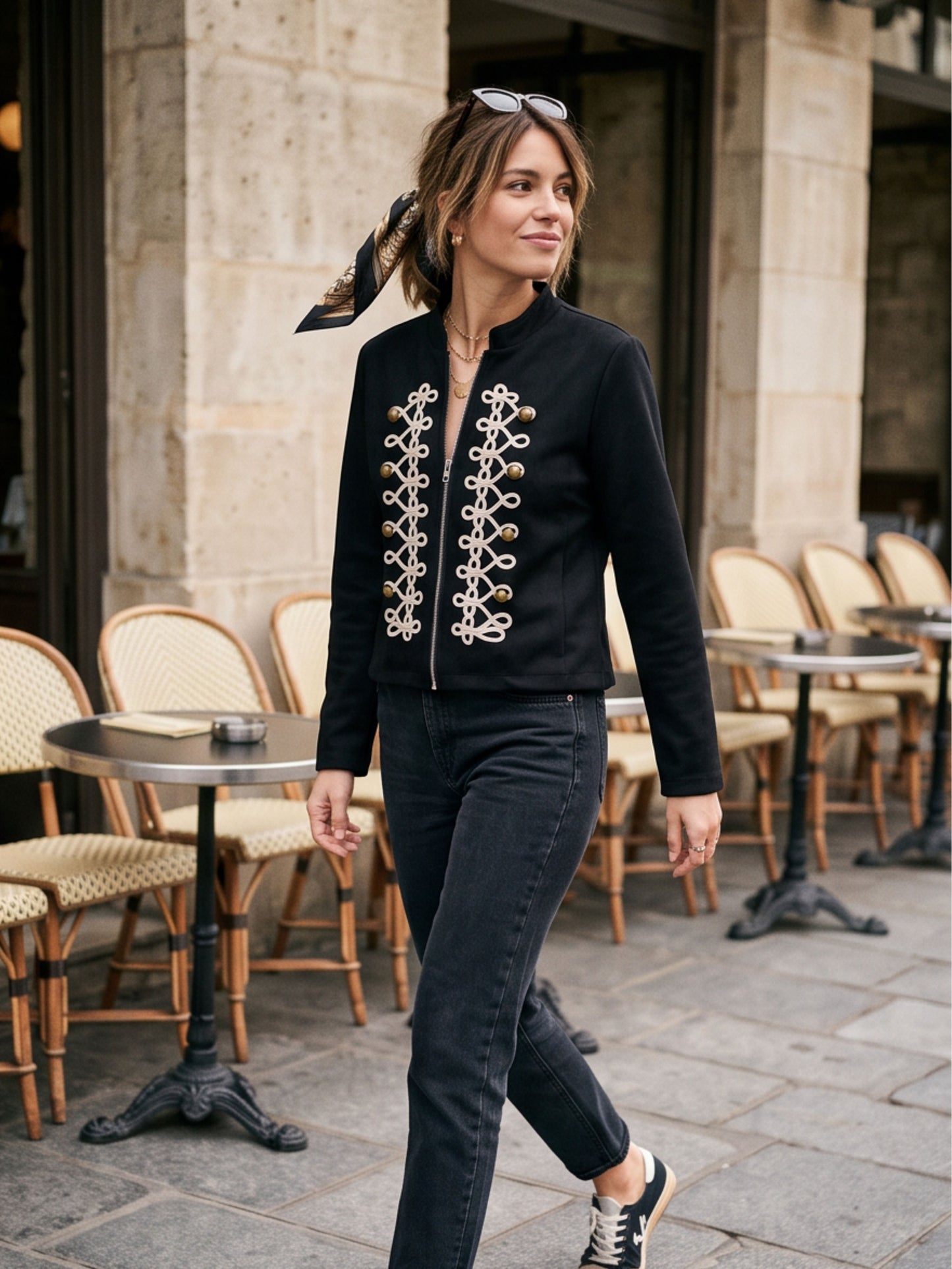 Veste Wallis - Brodée
