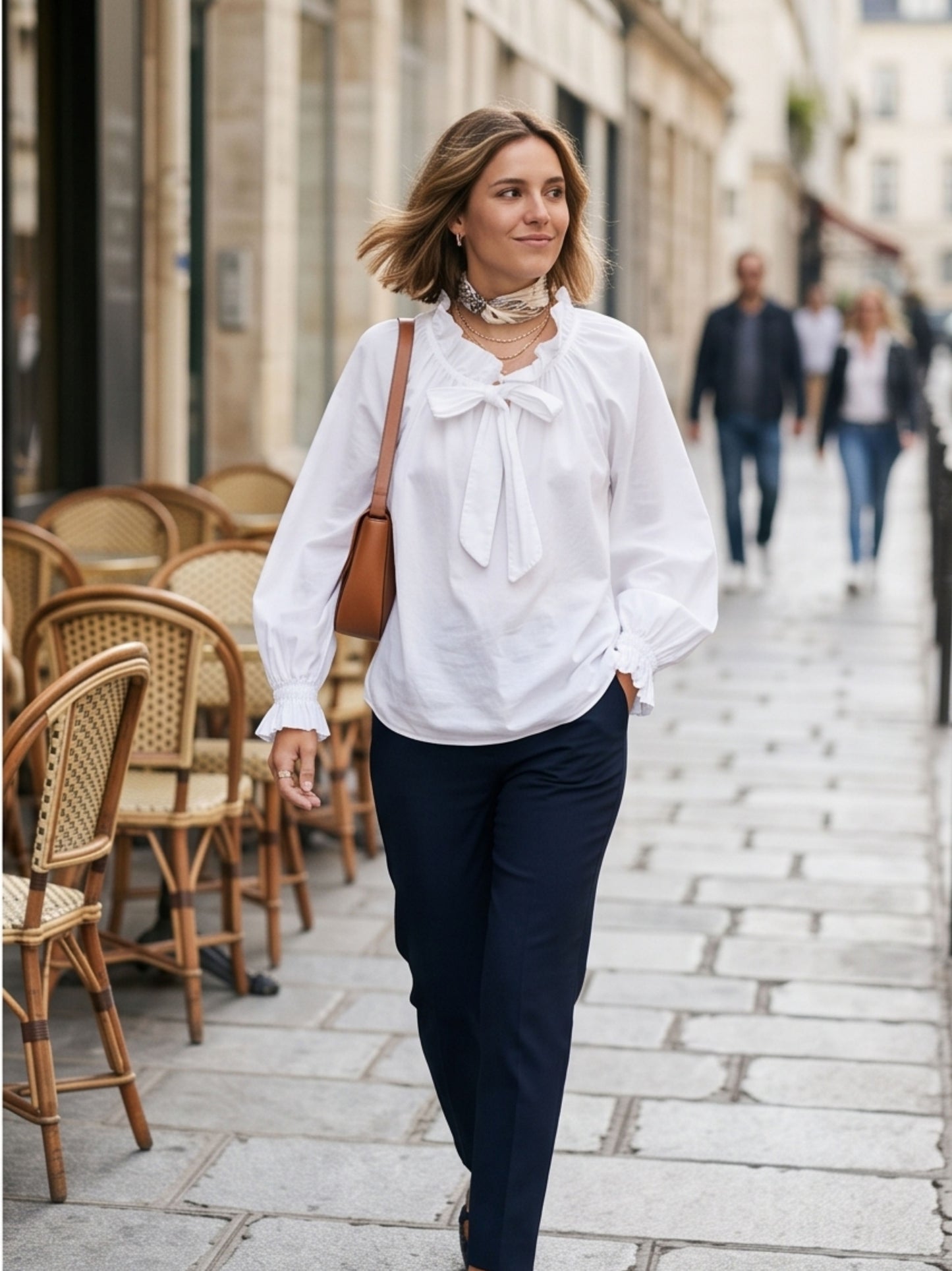 Blouse Elvire - Nœud Lavallière