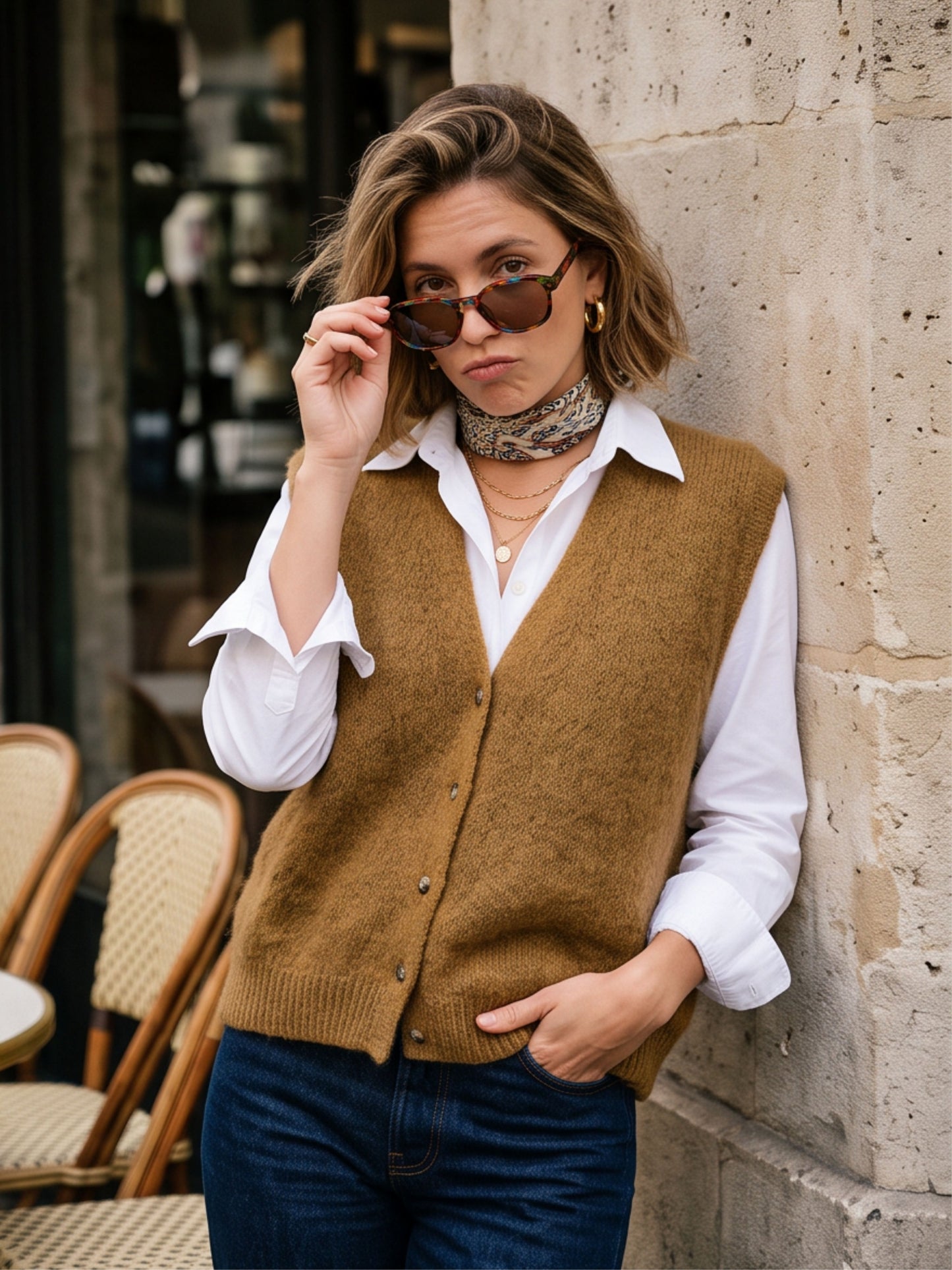 Gilet sans Manches Intemporel