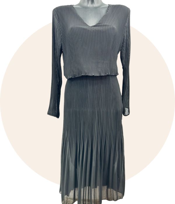 Robe Plissée Unie