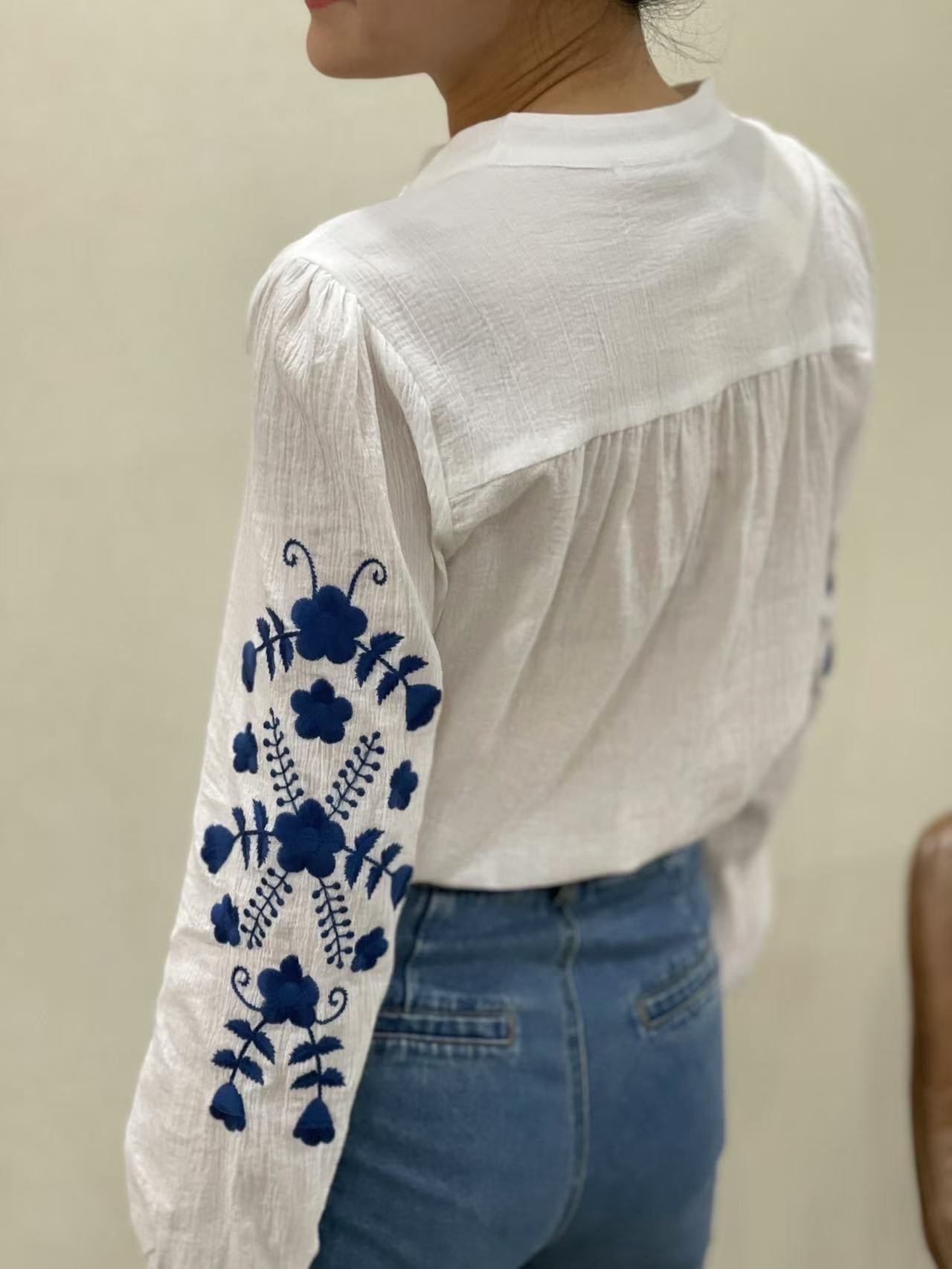 Blouse Blanche Brodée Bohème