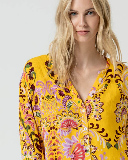 Blouse Fluide Imprimé Bohème