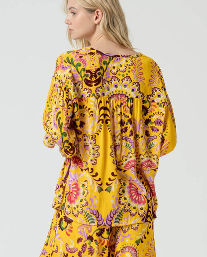 Blouse Fluide Imprimé Bohème