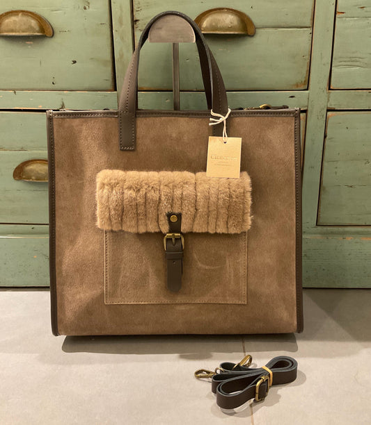 Grand Cabas Cuir avec Pochette