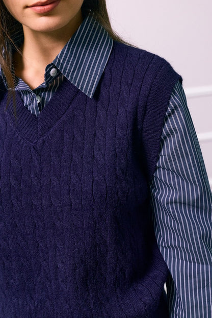 Pull Chemise Col V