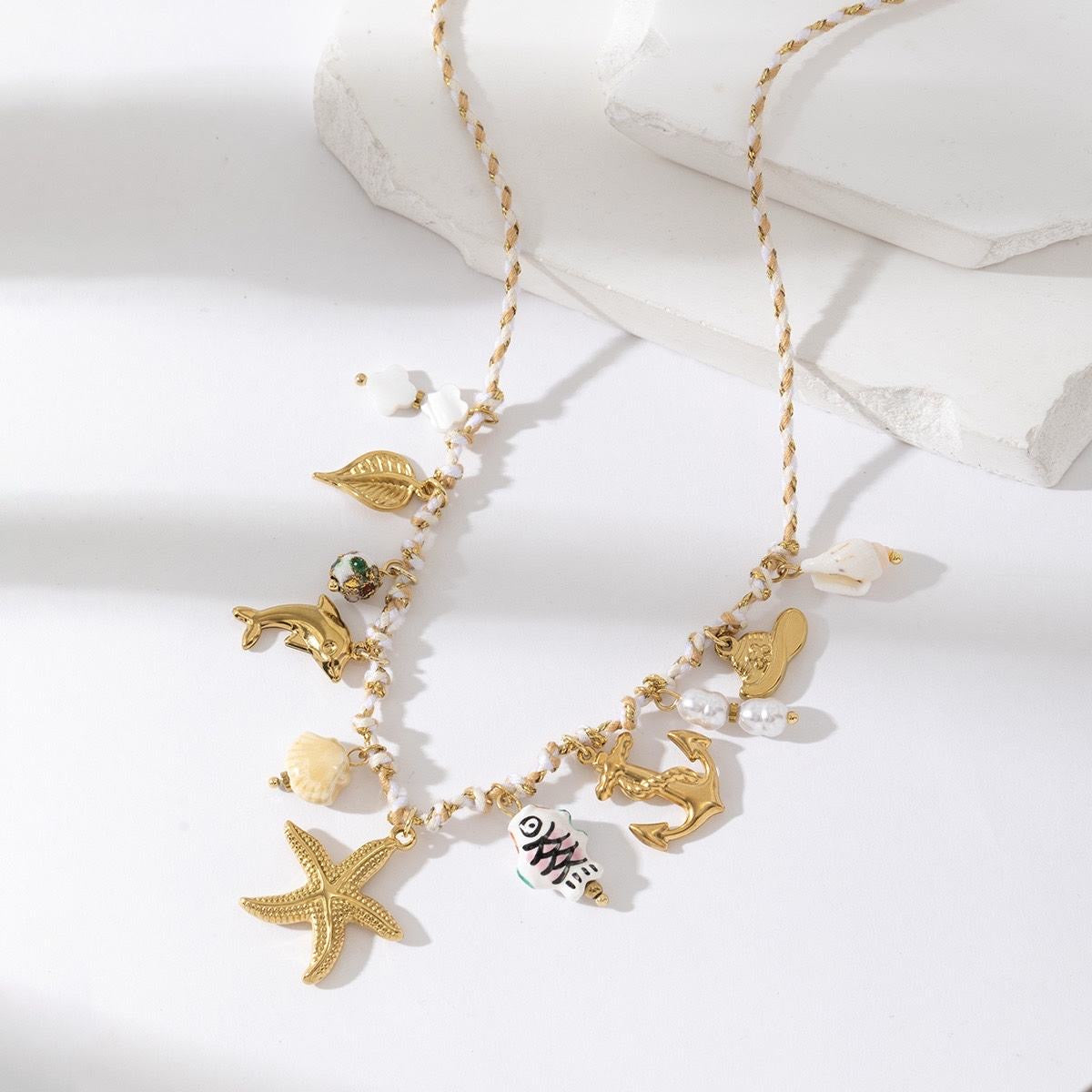 Collier "Océan Bohème"
