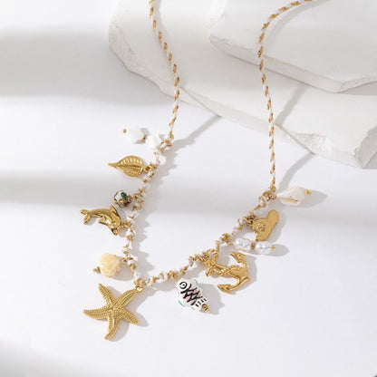 Collier "Océan Bohème"