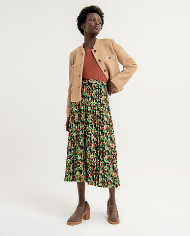 Manteau Court Jacquard / 553CAFI413