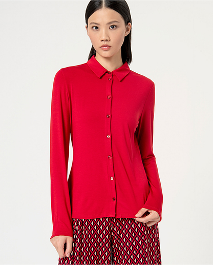 Chemise Unie Rouge