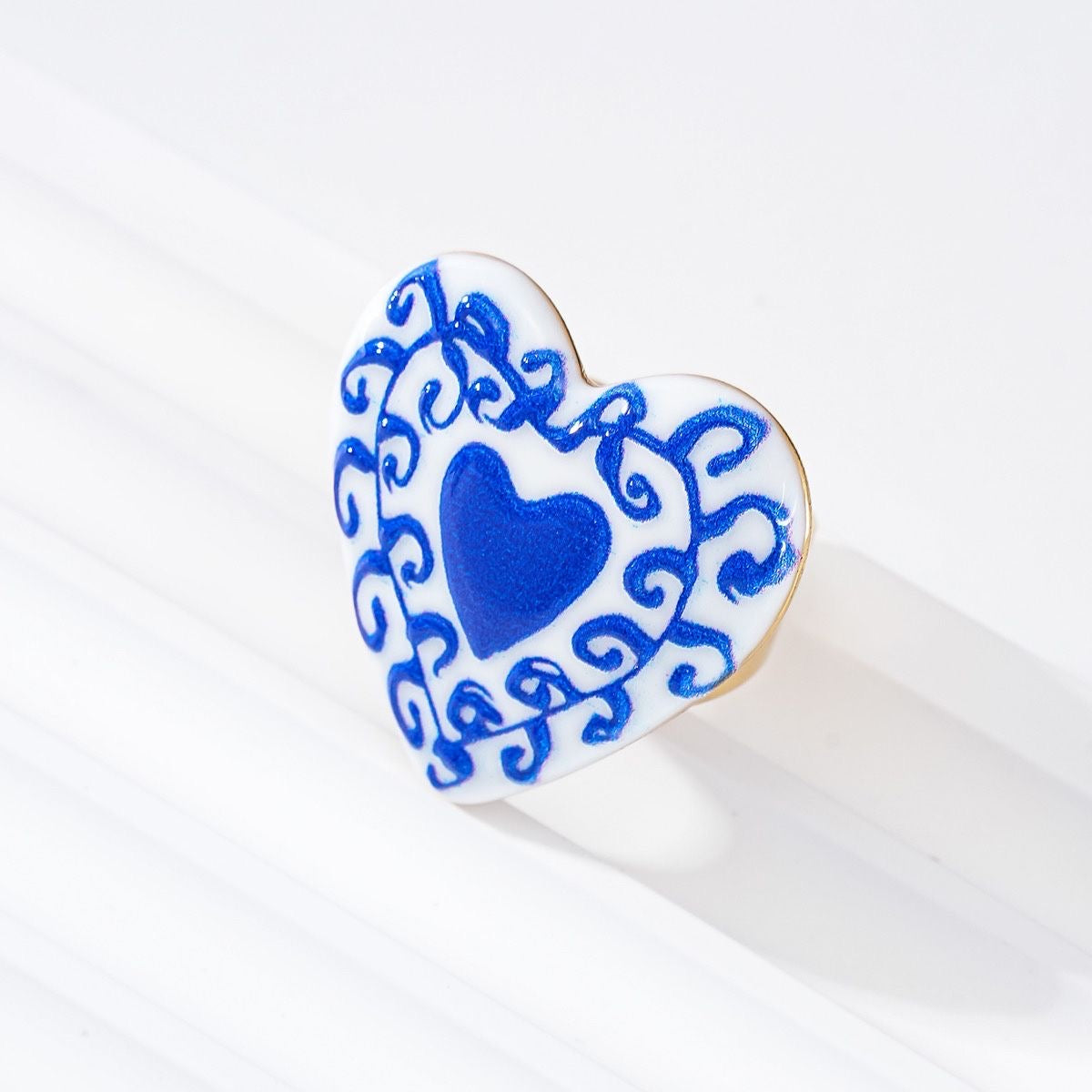 Bague Cœur Bleue