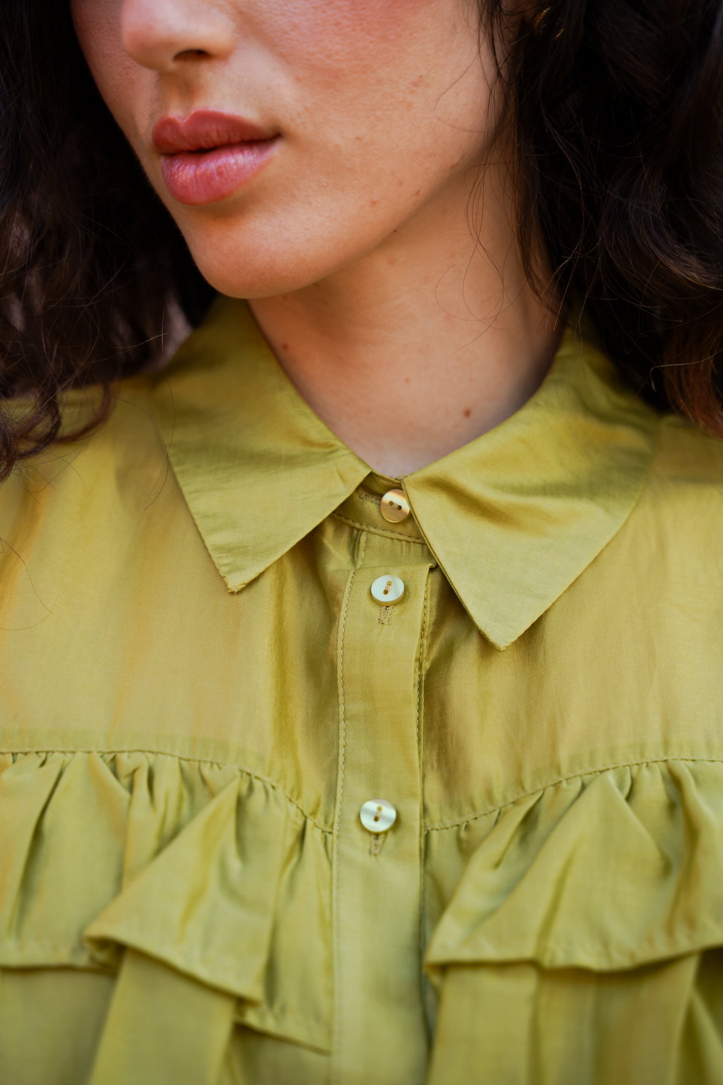 Chemise Vert Olive ou Fuchsia