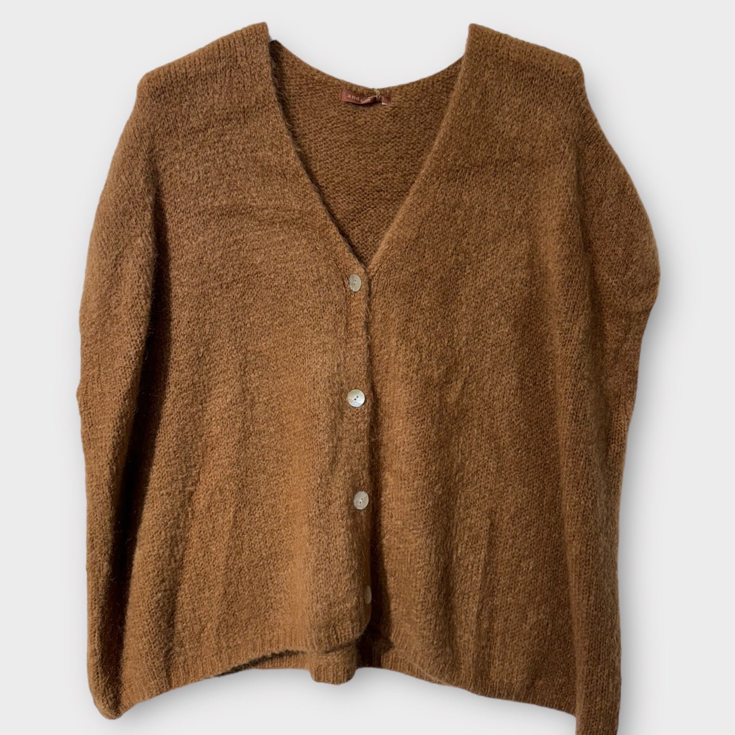 Cardigan Mohair sans Manches
