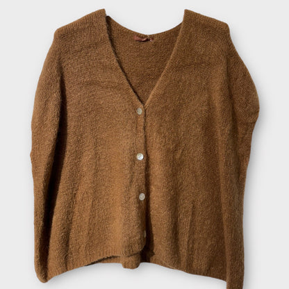 Cardigan Mohair sans Manches