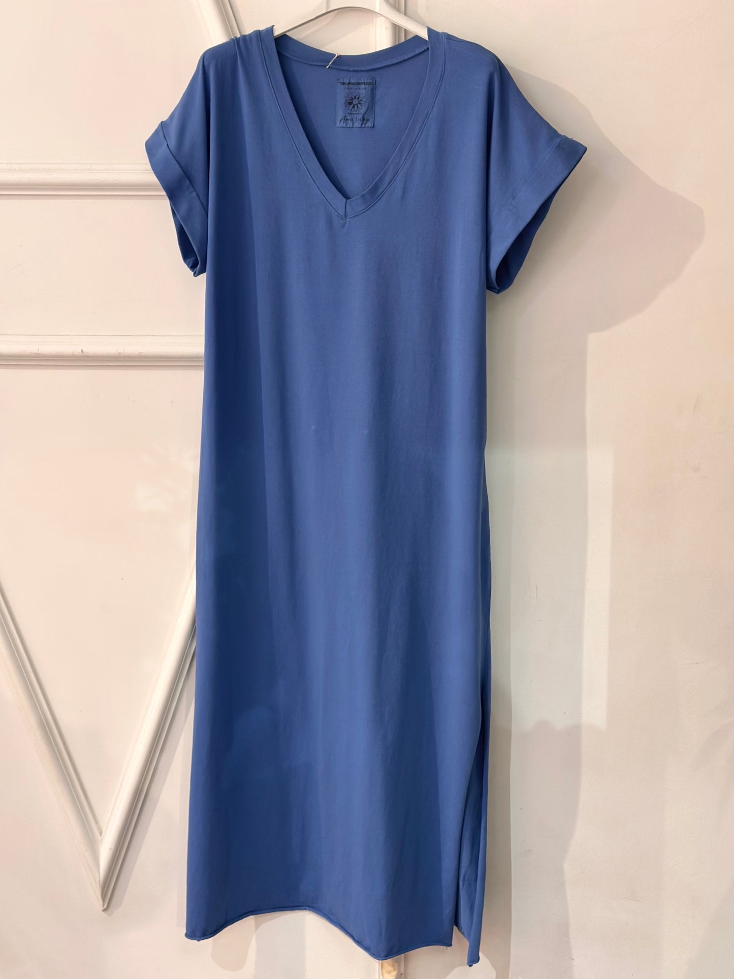 Robe Tee-shirt en Coton Unie