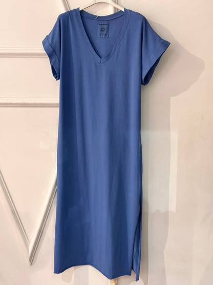 Robe Tee-shirt en Coton Unie