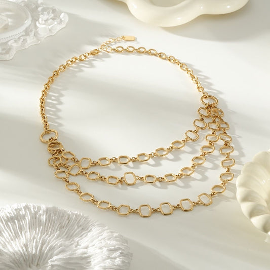 Collier Cascade Dorée