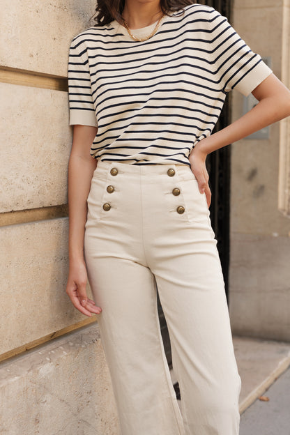 Jean Cropped Wide Victorine