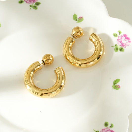 Créoles Dorées Épaisses