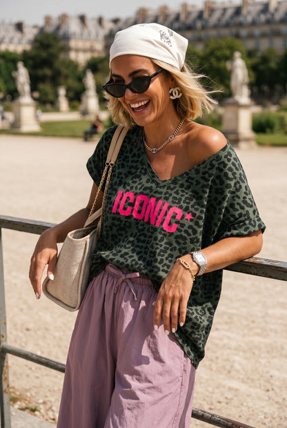 Tee-shirt ICONIC Léopard