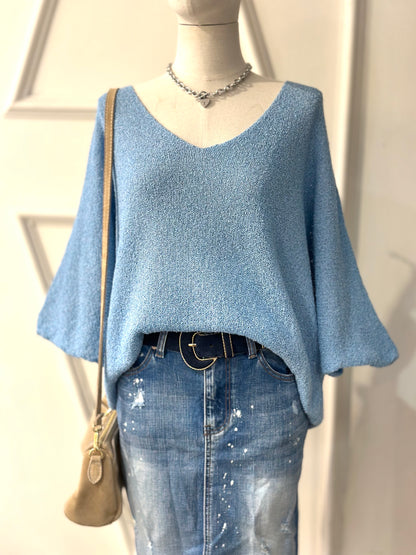 Top Oversize Lurex Basic