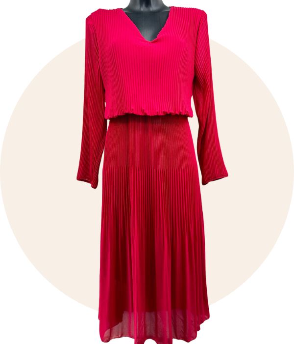 Robe Plissée Unie
