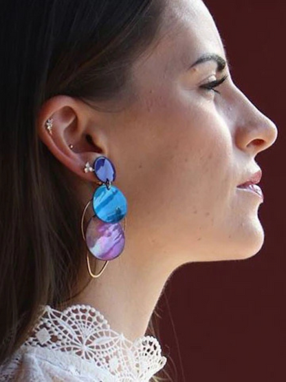 Boucles d'Oreilles Nacres Reine