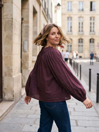 Blouse Guillemette - Col Froncé