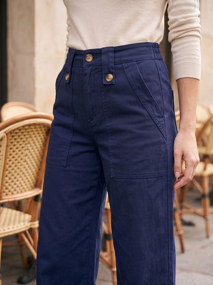 Pantalon Aldine - Large Poches Plaquées