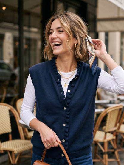 Gilet Josèphe - Col Festonné