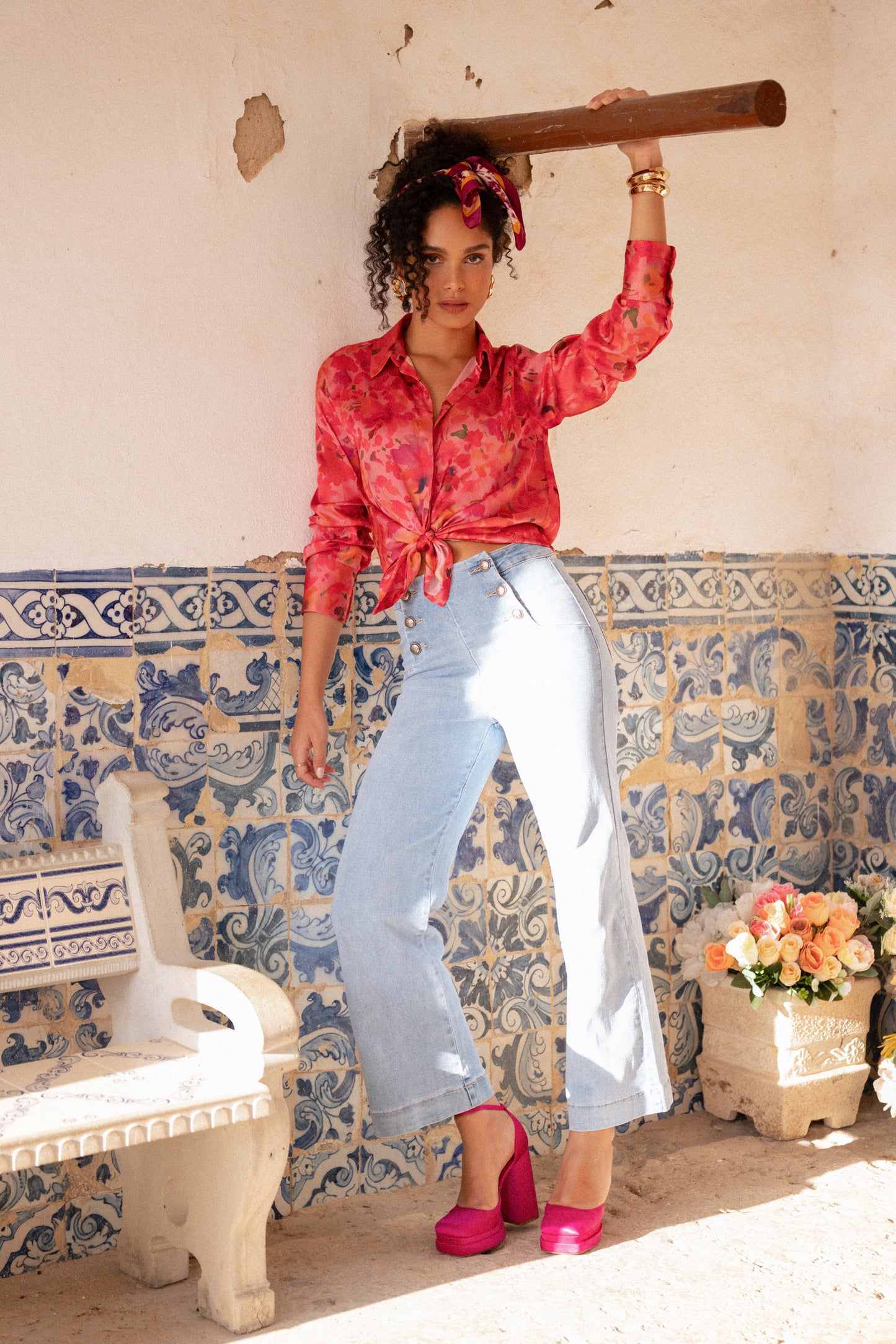 Jean Cropped Wide Victorine