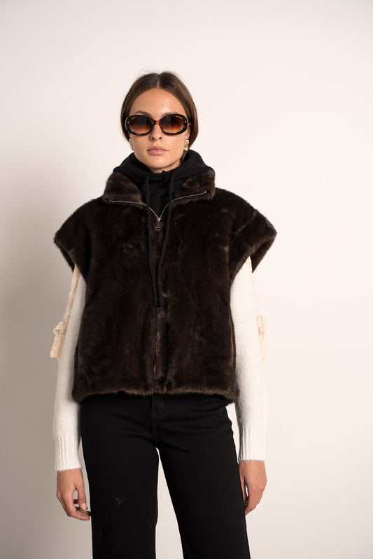 Veste Fausse Fourrure