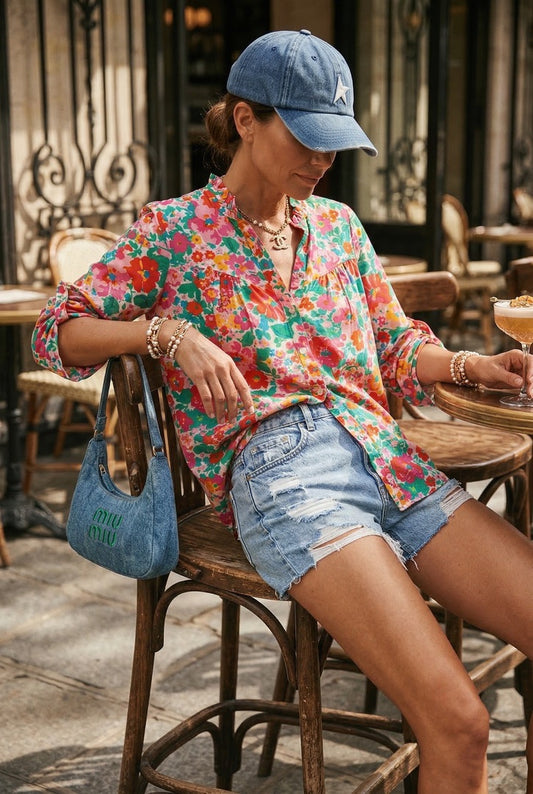 Chemise Fleurs Colorées