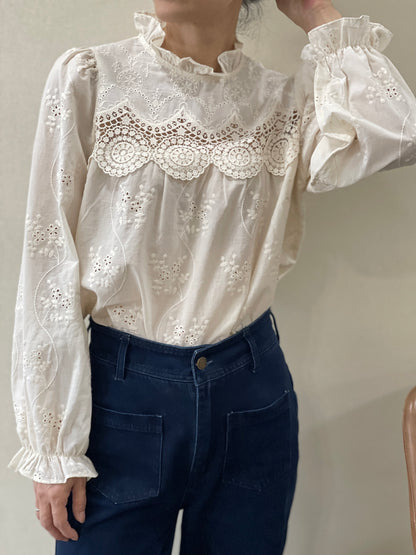 Blouse Romantique Écru