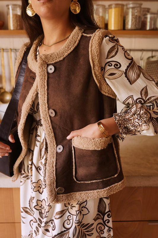 Gilet Moutonnée Tendance