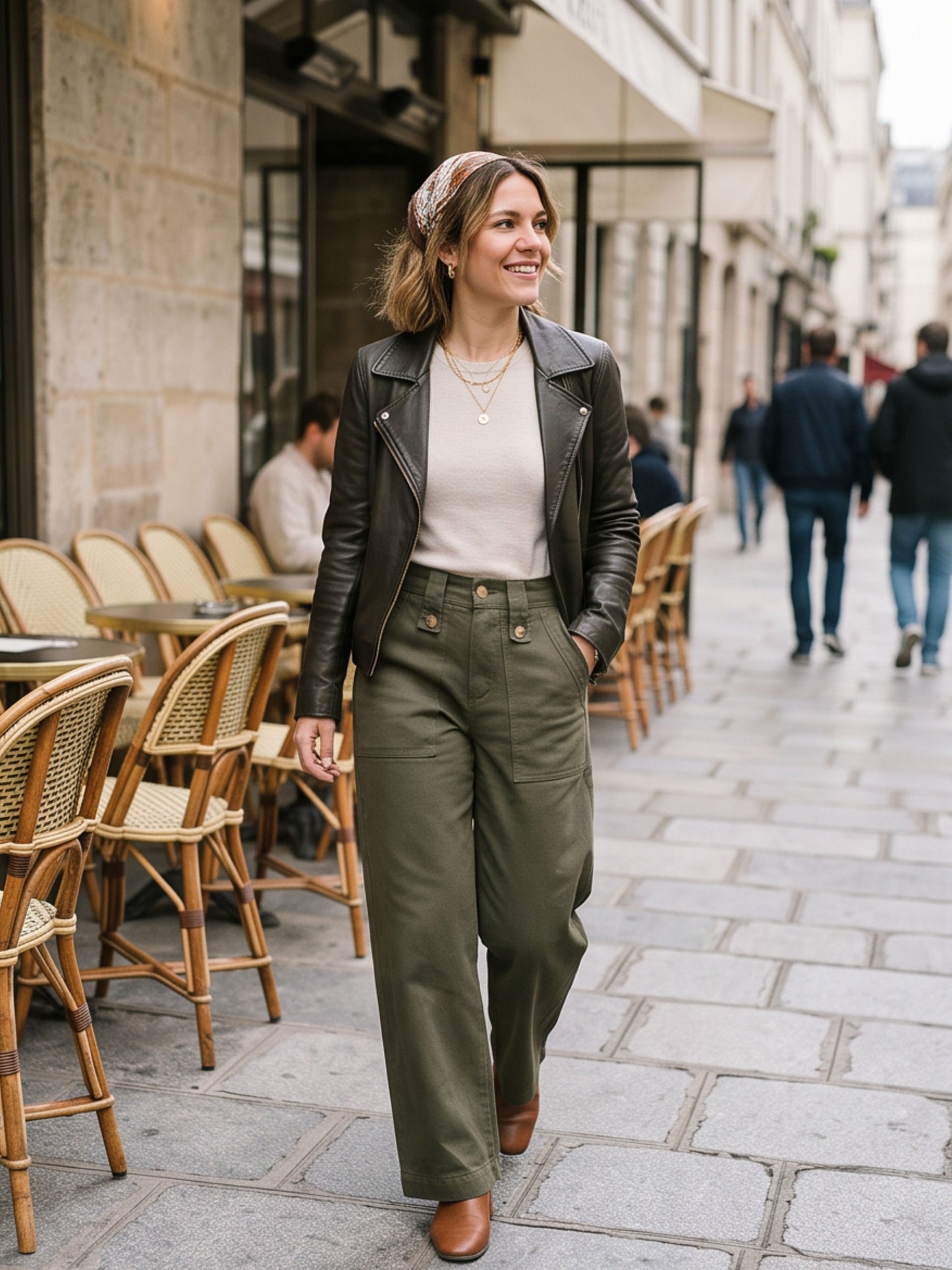 Pantalon Aldine - Large Poches Plaquées