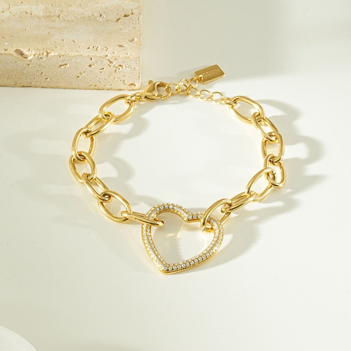 Bracelet Cœur Strass