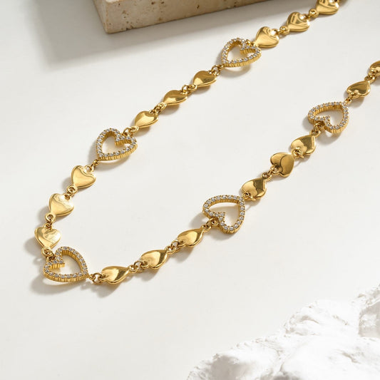 Collier Coeur Doré