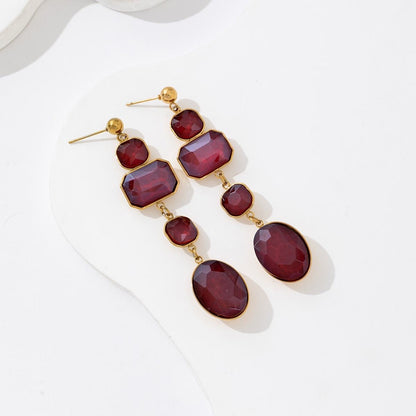 Boucles Pendantes Colorées