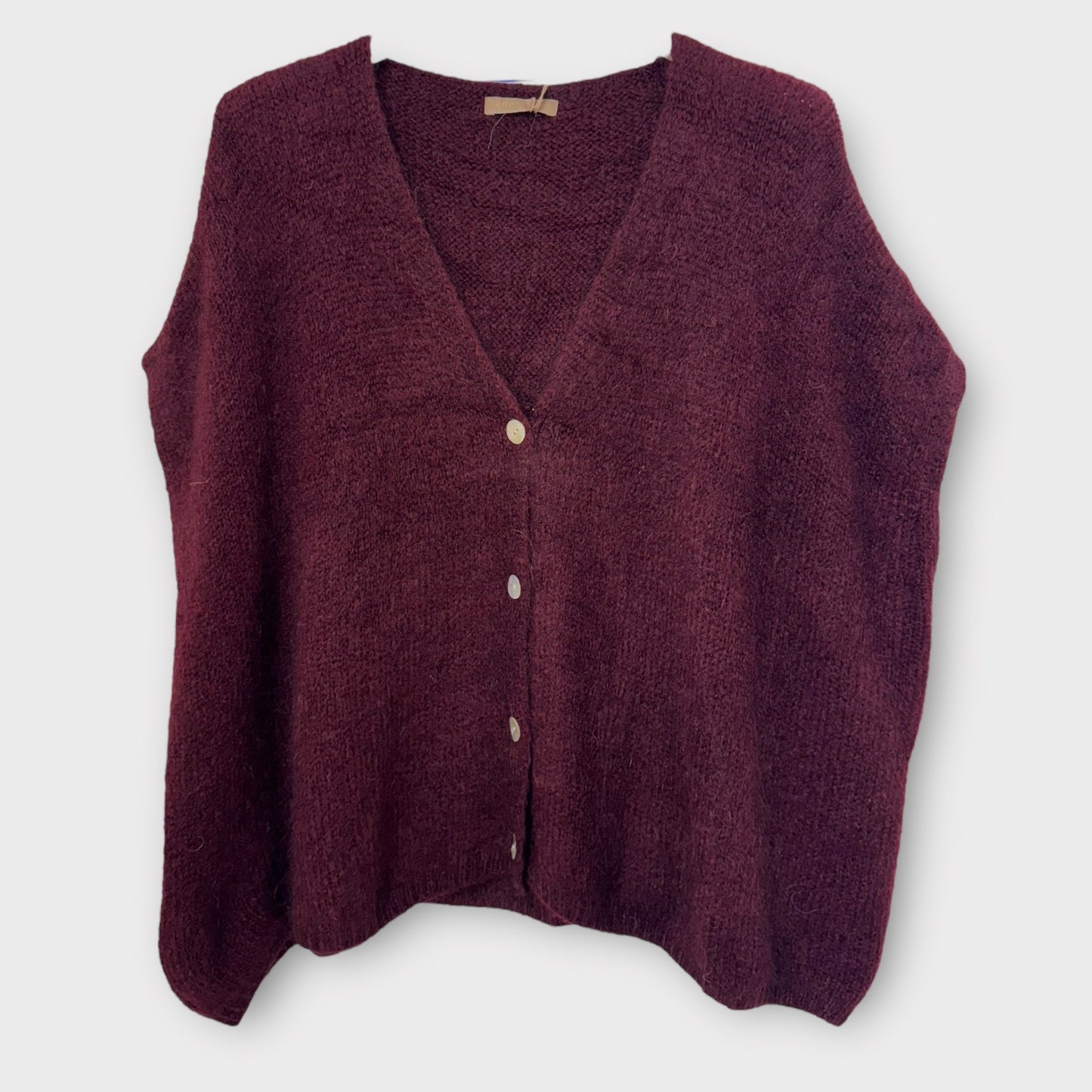 Cardigan Mohair sans Manches