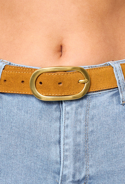 Ceinture Cuir Boucle Ovale