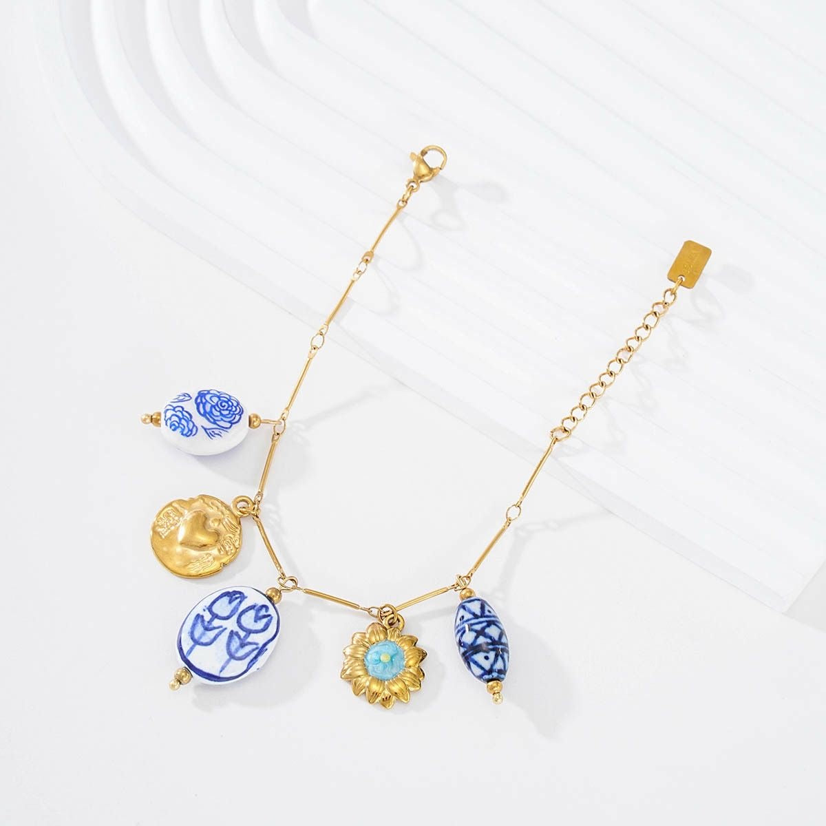 Bracelet Perles Bleues