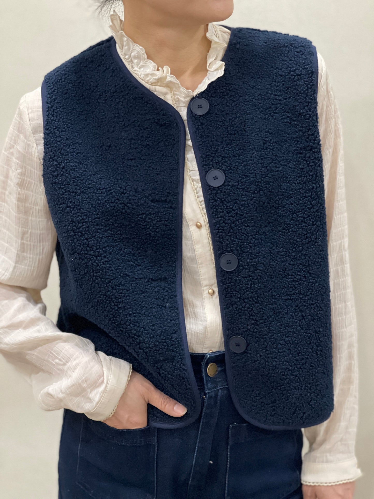 Gilet Cosy Boutonné