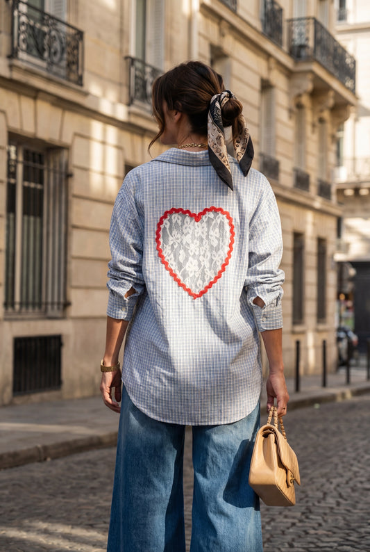 Chemise Cœur Dentelle