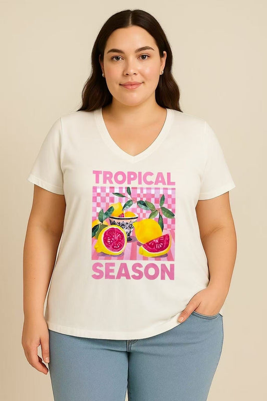Tee-shirt "Tropical Season" du 44 au 50