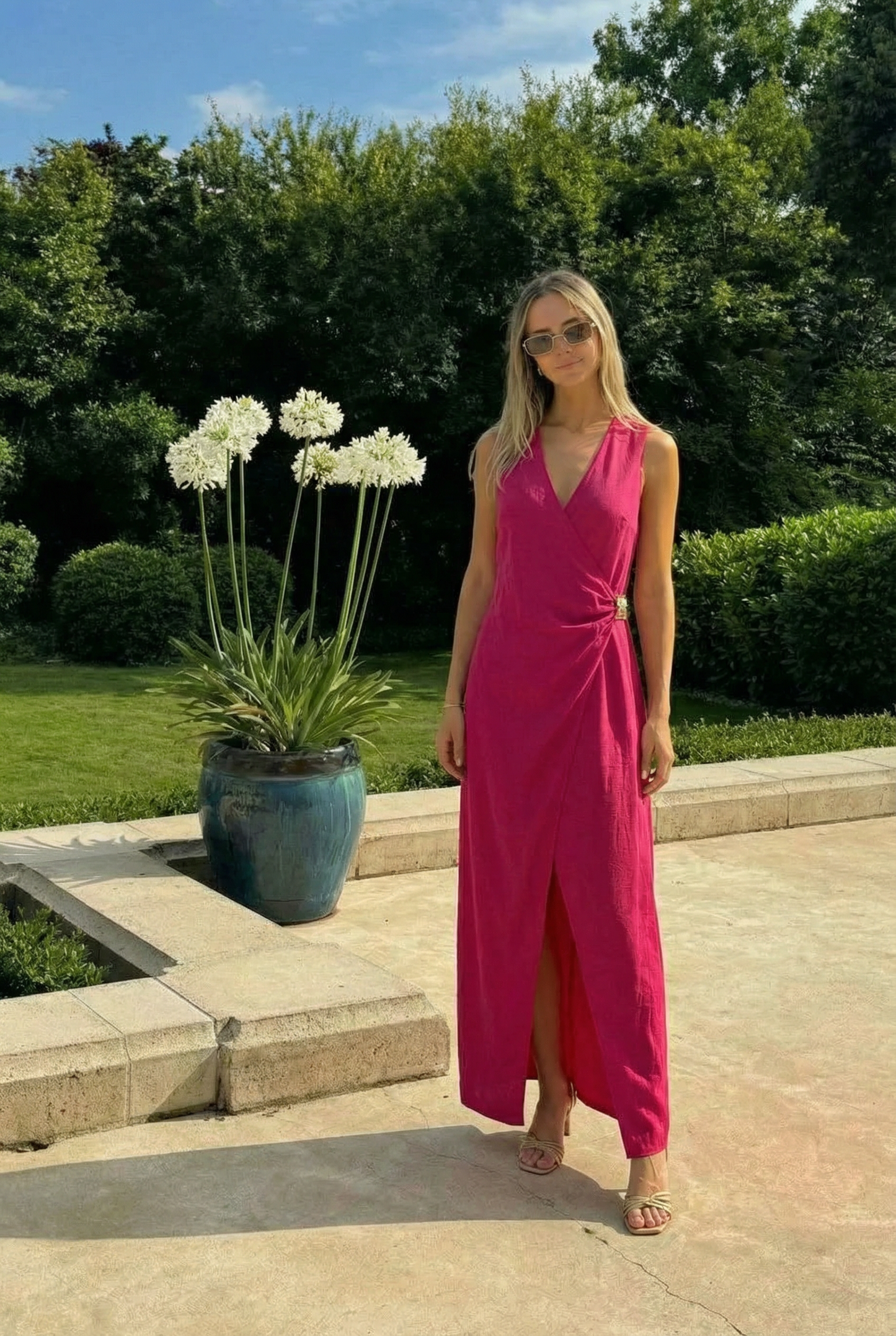 Robe Longue Fuchsia