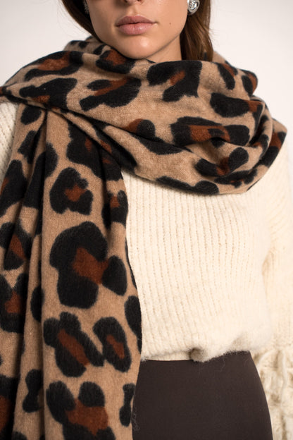 Écharpe Léopard Douce