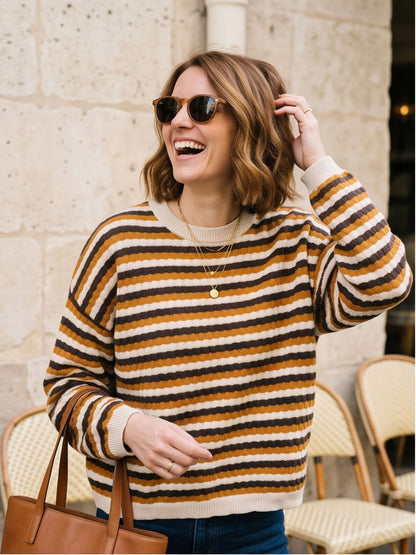 Pull Idalie - Rayé Oversize
