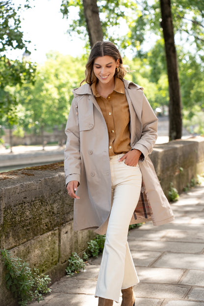 Trench Croisé Imperméable