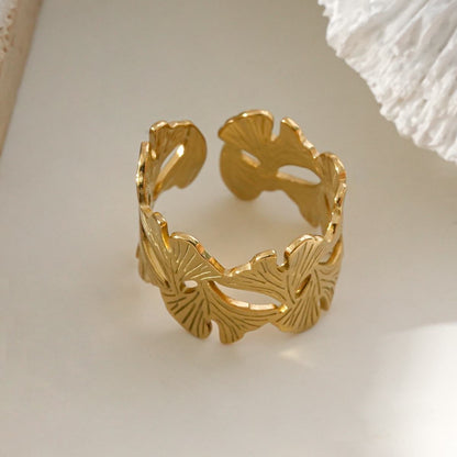 Bague "Gingko Chic"