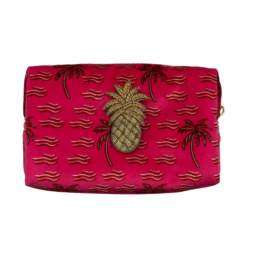 Trousse à Maquillage Rose Ananas
